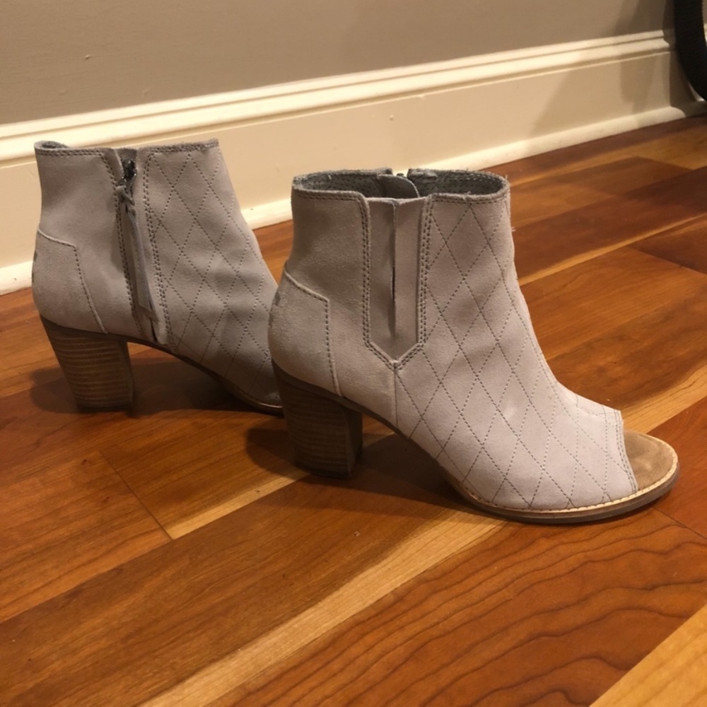 Tom's Majorca Peep Toe Bootie